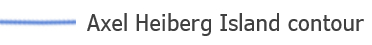 Légende pour la couche Limites de l'île Axel Heiberg